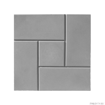 Тротуарная плитка 300Х300Х30 Калифорния Серый