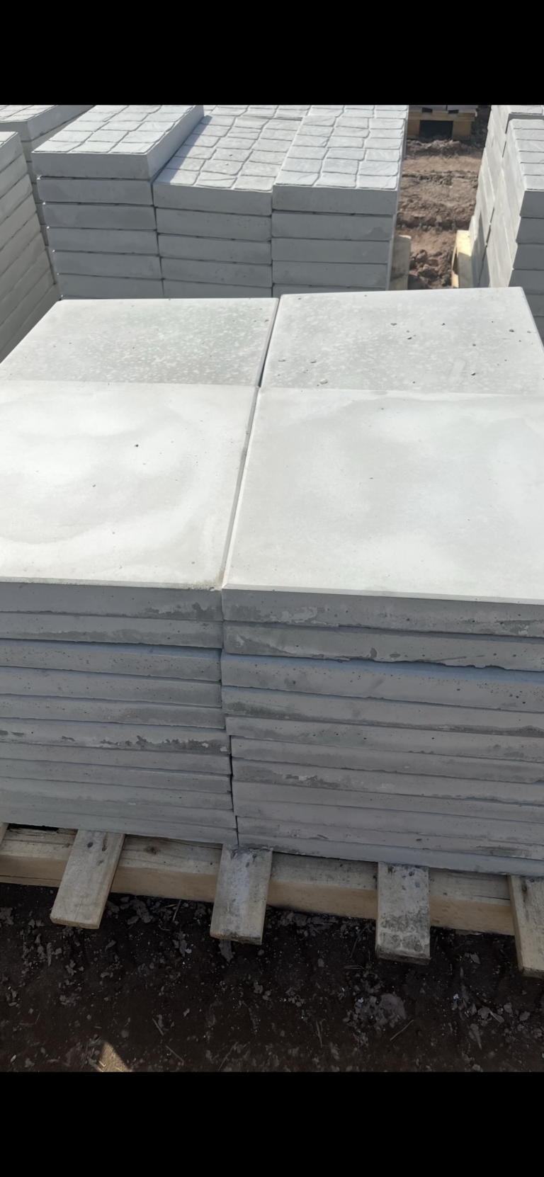 Тротуарная Плитка 500х500х50 Гладкий Серый