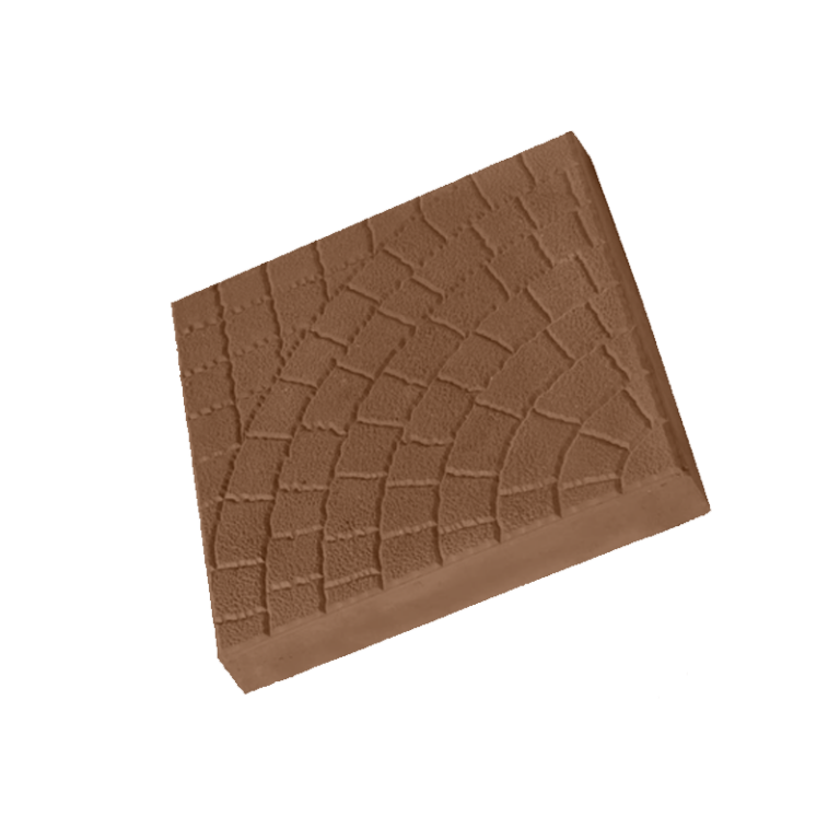 Тротуарная плитка 400Х400Х50 Паутинка Коричневый