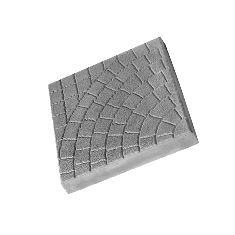 Тротуарная плитка 400Х400Х50 Паутинка Серый