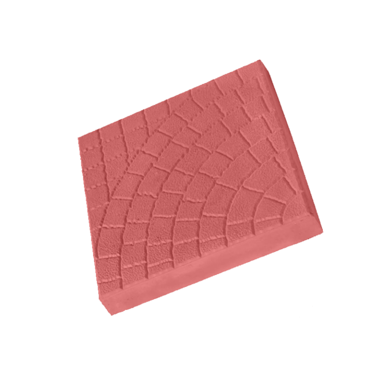 Тротуарная плитка 400Х400Х50 мм Паутинка Красная