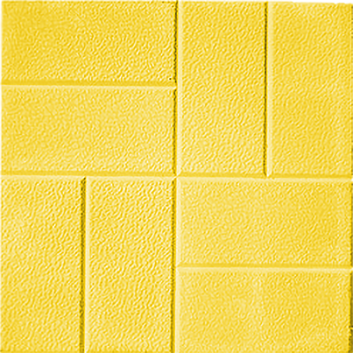 Тротуарная плитка (8 кирпичей) 300х300х30мм Желтая