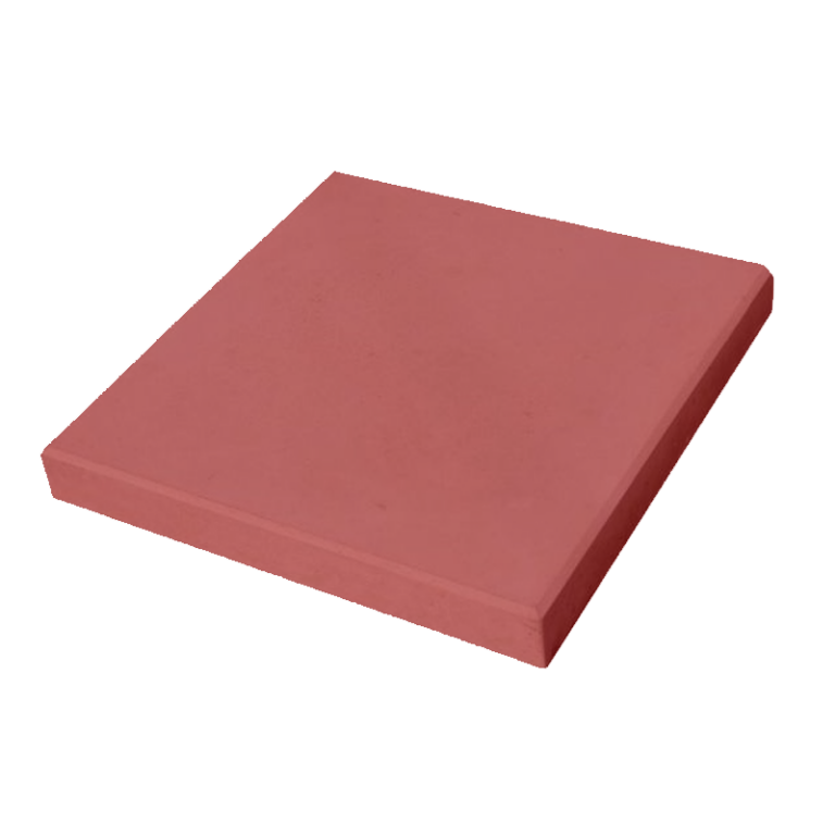 Тротуарная плитка 500Х500Х50 Гладкий Красный