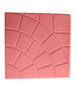 Тротуарная плитка 300Х300Х30 Паутинка Красная