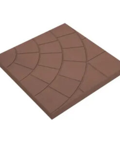Тротуарная плитка 300Х300Х30 Паутинка Коричневый