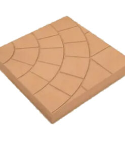 Тротуарная плитка 300Х300Х30 Паутинка Персиковый