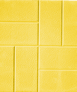 Тротуарная плитка (8 кирпичей) 300х300х30мм Желтая
