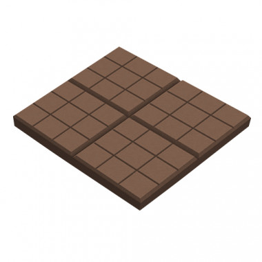 Тротуарная плитка 350х350х50мм Сетка Коричневый