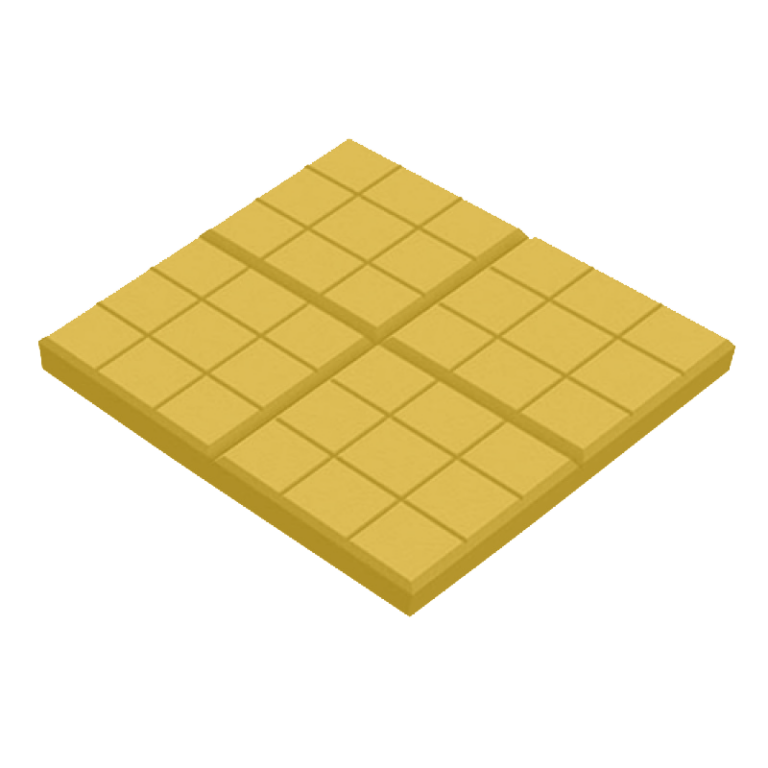 Тротуарная плитка 350х350х50мм Сетка Желтый