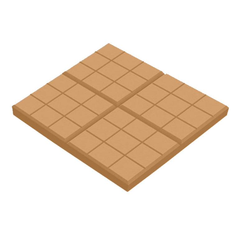 Тротуарная плитка 350х350х50мм Сетка Персиковая