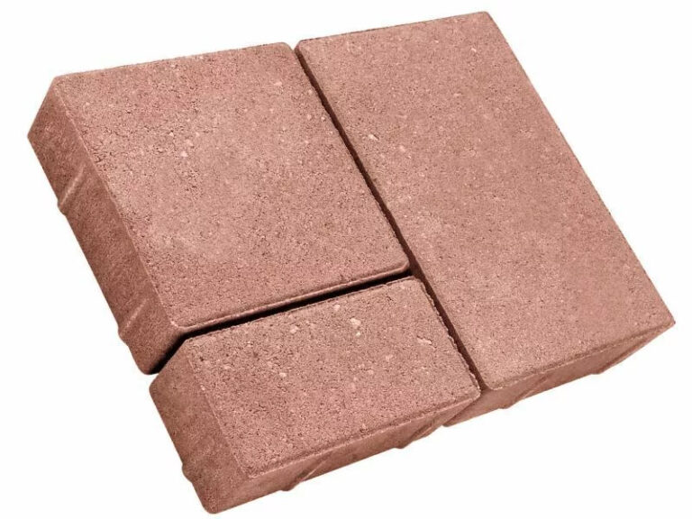 Тротуарная плитка (брусчатка) – новый город коричневый 40 мм