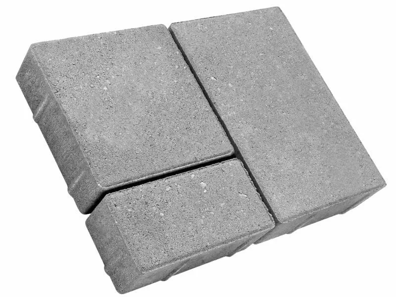Тротуарная плитка (брусчатка) – Новый город серая 60 мм