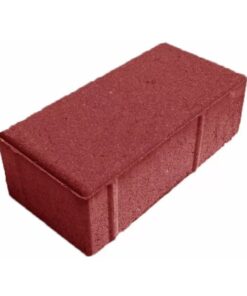 Тротуарная брусчатка 200х100х40 мм Красная