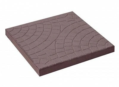 Тротуарная плитка 300х300х30мм Паркет Коричневый