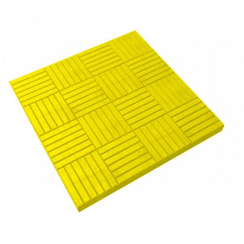 Тротуарная плитка 300х300х30мм Паркет Желтый