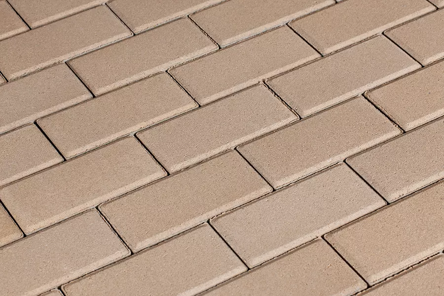 Брусчатка  Прямоугольник (кирпичик) 200х100х60 мм Бежевый