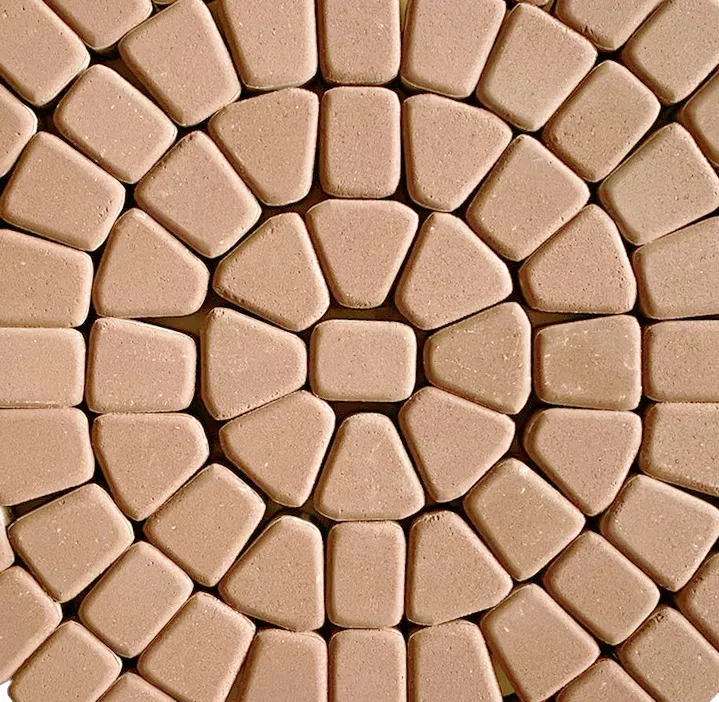 Тротуарная плитка Классика круговая 60мм Бежевый