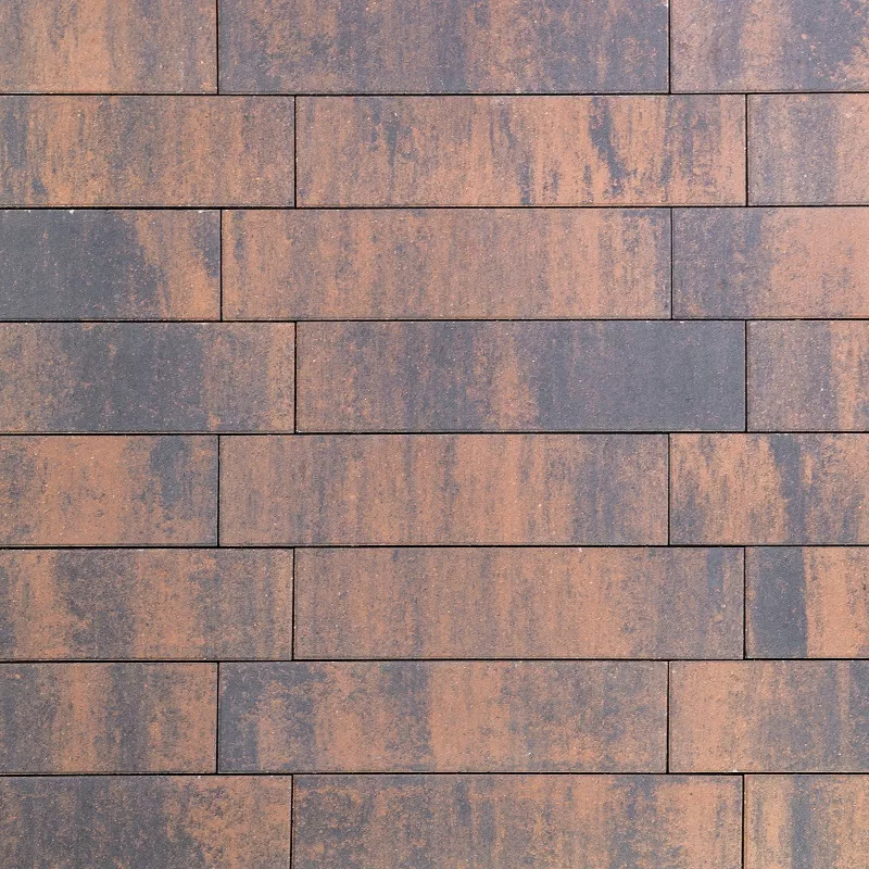 Тротуарная плитка  Ригель трио 80 мм Гавана