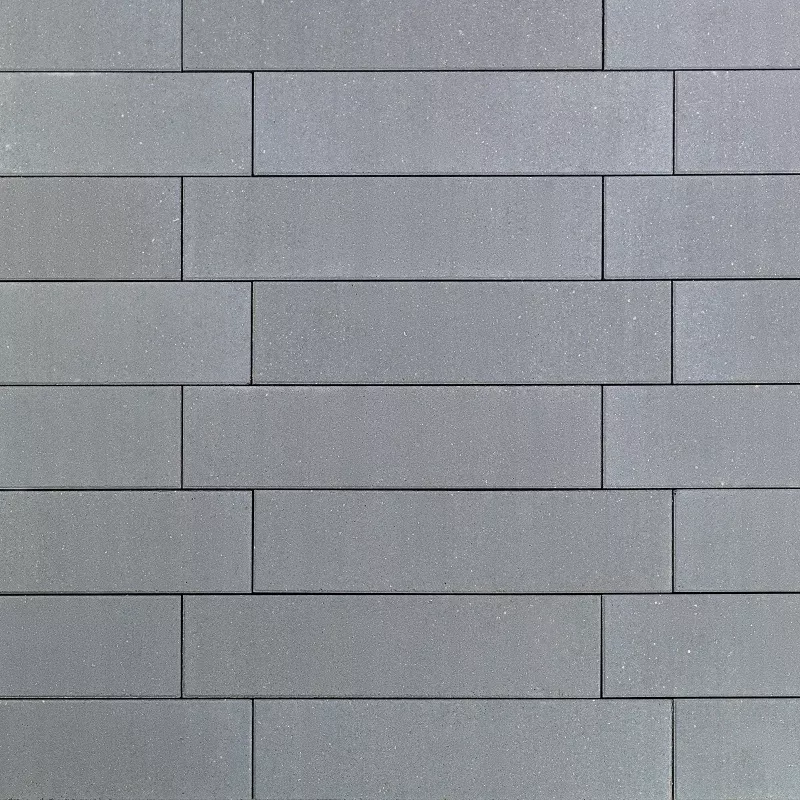 Тротуарная плитка Ригель трио 80 мм Серый