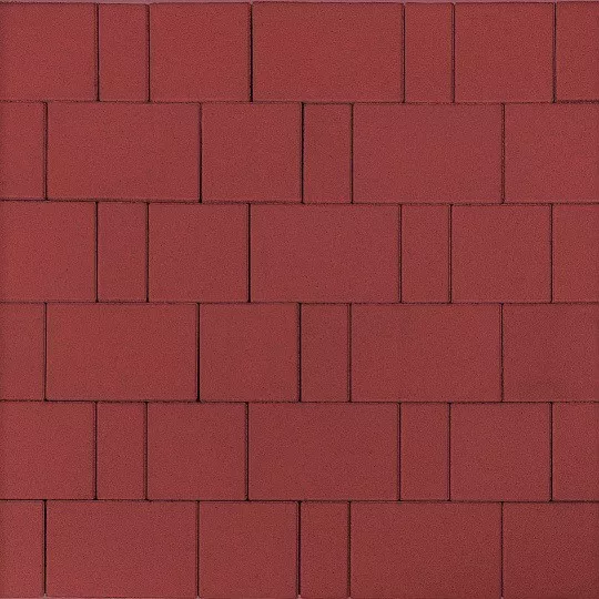 Тротуарная плитка Новый Город Классик 80 мм Красный