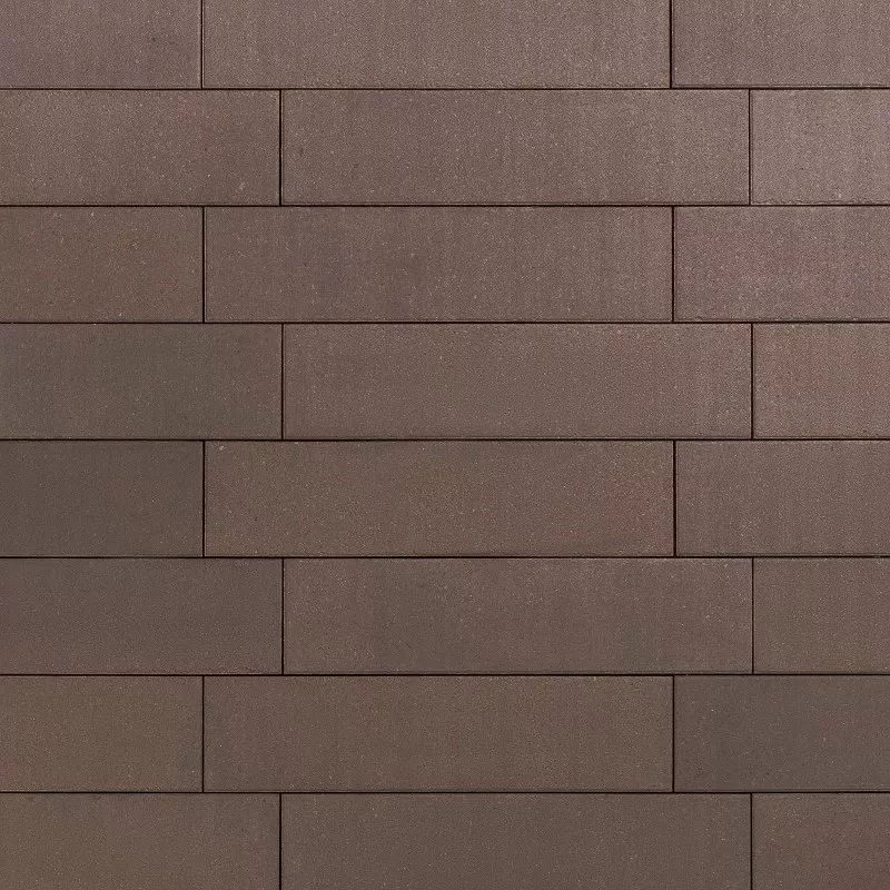 Тротуарная плитка Ригель трио 80 мм Коричневый