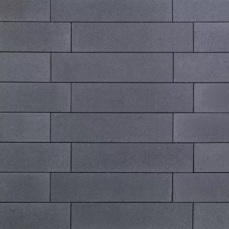 Тротуарная плитка Ригель трио 80 мм Черный